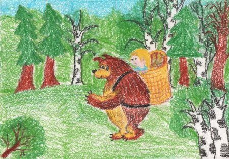 Детские рисунки по сказкам