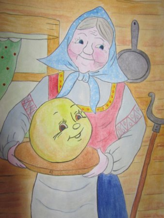 Колобок рисунок