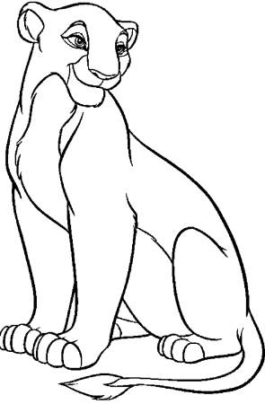 Раскраска Сараби из короля Льва