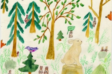 Детские рисунки леса