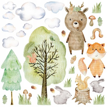 Рисование лесных животных