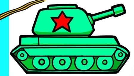 Рисунок танка для детей