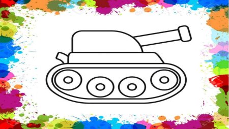 Танк рисунок детский