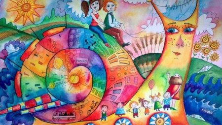 Яркие детские рисунки