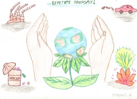 Беречь природу рисунок карандашом