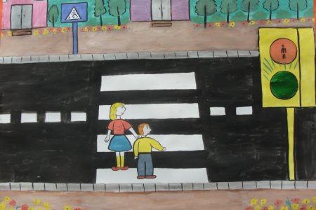 Рисование пешеходный переход