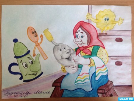 Рисование по сказкам Корнея Чуковского в детском саду