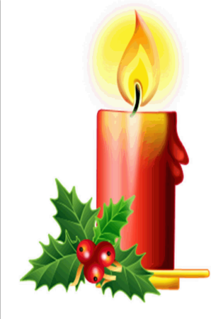 Новогодние свечи цветные