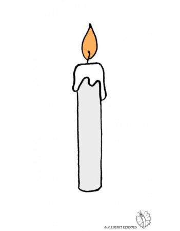 Свеча для раскрашивания