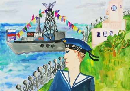 Рисование моряк