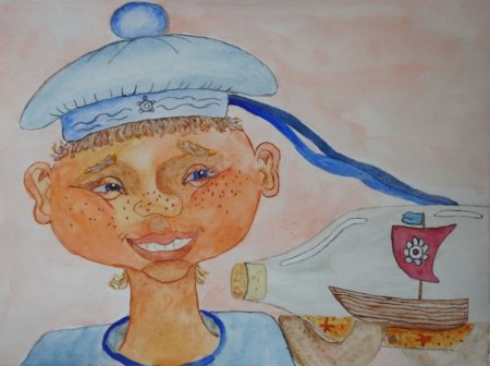 Моряк рисунок