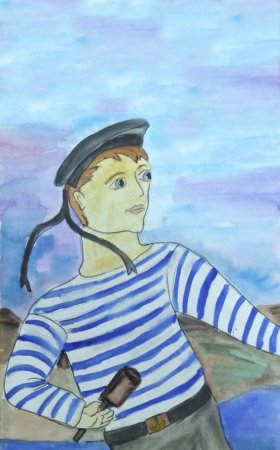 Моряк рисунок