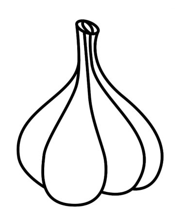 Веселые овощи чеснок