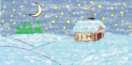 Рисунок на тему метель