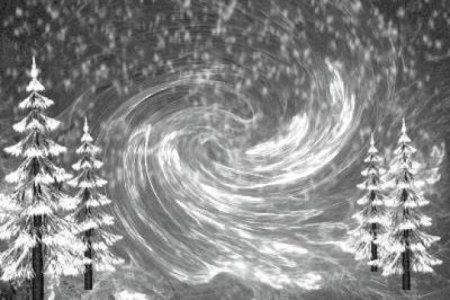 Рисование вьюги