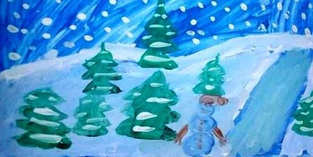 Метель детский рисунок