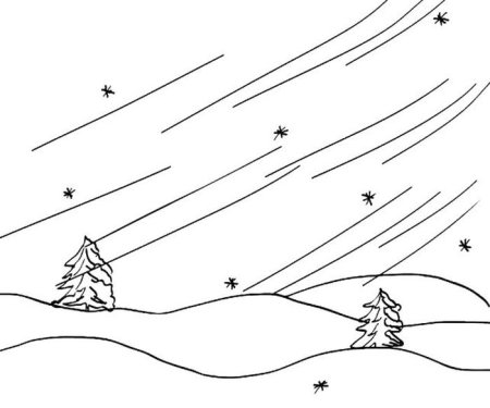 Сугроб раскраска для детей