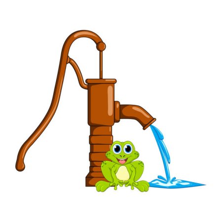 Насос для воды мультяшный