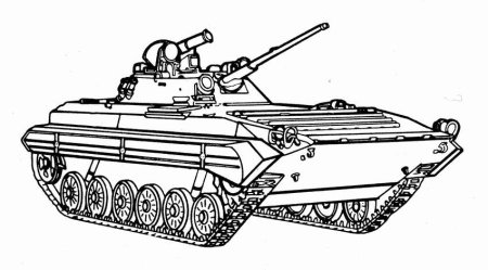Боевая машина пехоты БМП-2 вектор