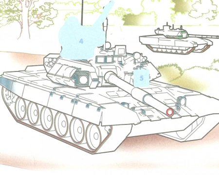 Раскраска танк