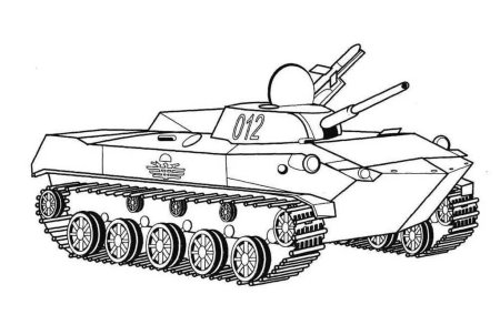 Раскраска военные танки т34