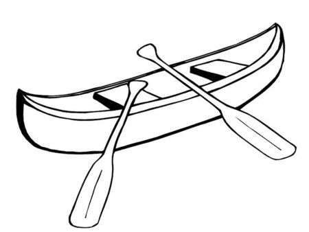 Лодка раскраска
