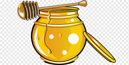Банка меда вектор