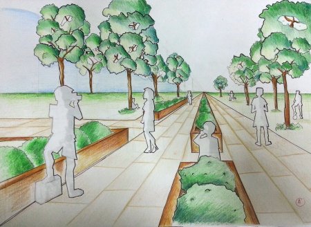 Аллея для рисования