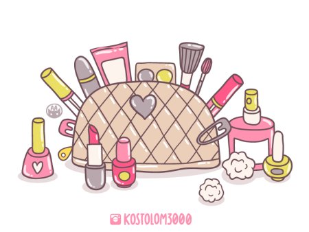 Наклейки косметика