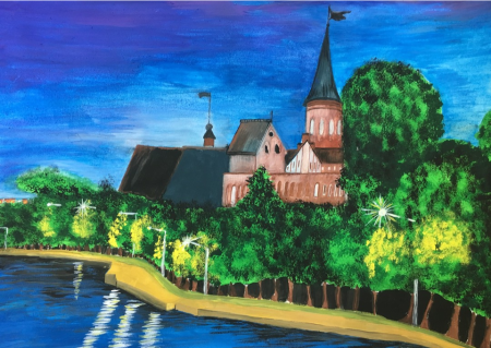 Кафедральный собор Калининград рисунок детский