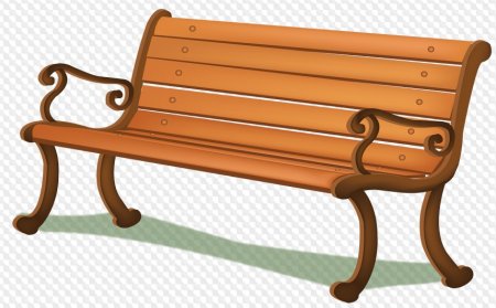 Скамейка на прозрачном фоне