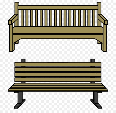 Нарисовать скамейку