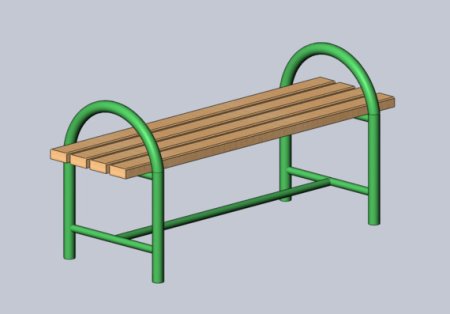 Скамейка рисунок для детей