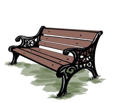Лавочка рисунок