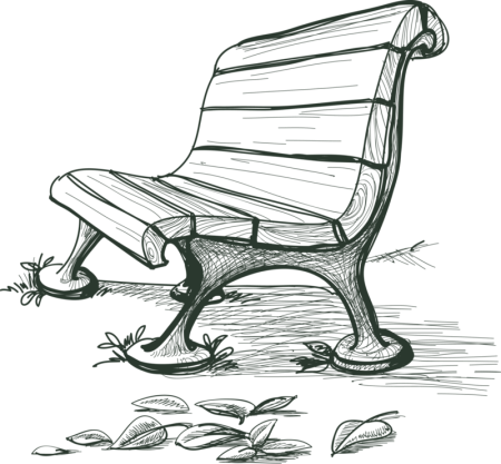 Лавочка рисунок