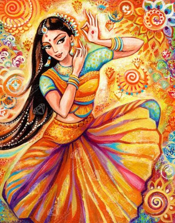 Картины в индийском стиле