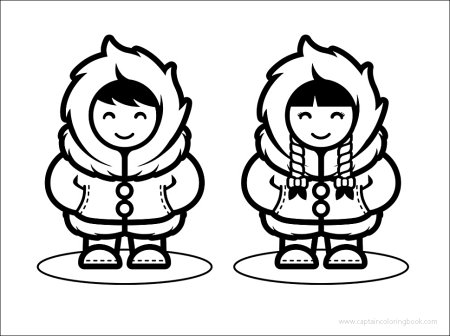 Чукчи раскраска для детей