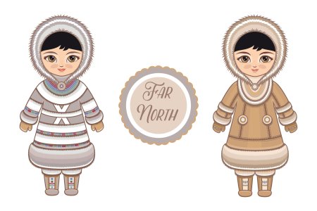 Чукчи дети иллюстрации