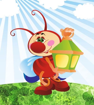 Светлячок мультяшный