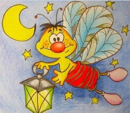 Светлячок мультяшный