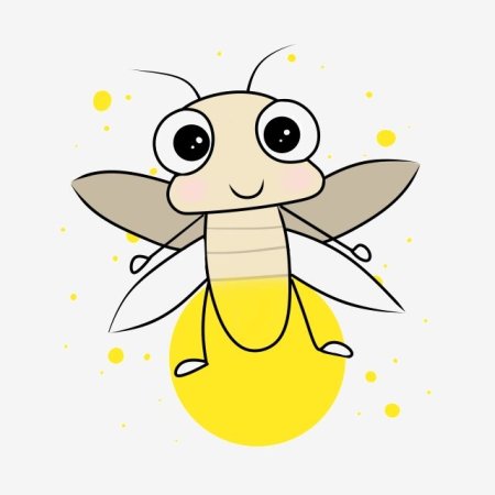 Светлячок мультяшный