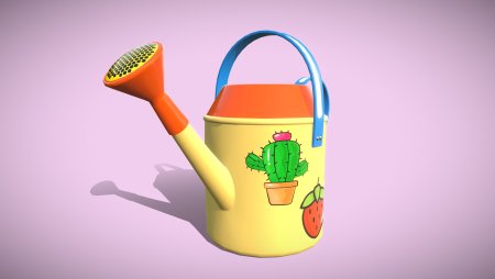 Лейка на белом фоне для детей