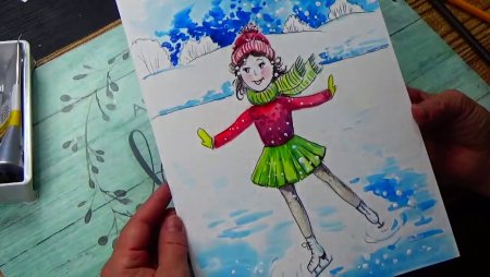 Детские рисунки фигуристов