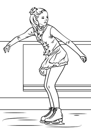 Фигуристка рисунок