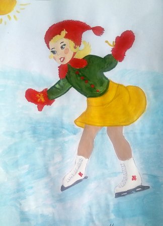 Девочка на коньках