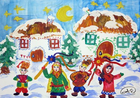 Колядки рисунок для детей