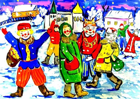 Колядки рисунок для детей