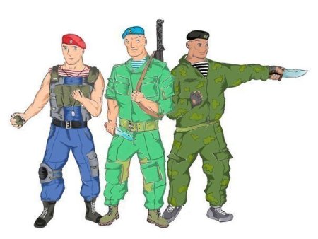 Десантники мультяшные