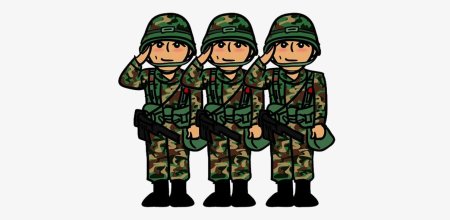 Военнослужащий рисунок