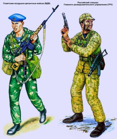 Солдаты разных войск